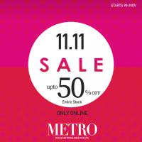 Metro shoes sale hot sale flat 50 off 2018